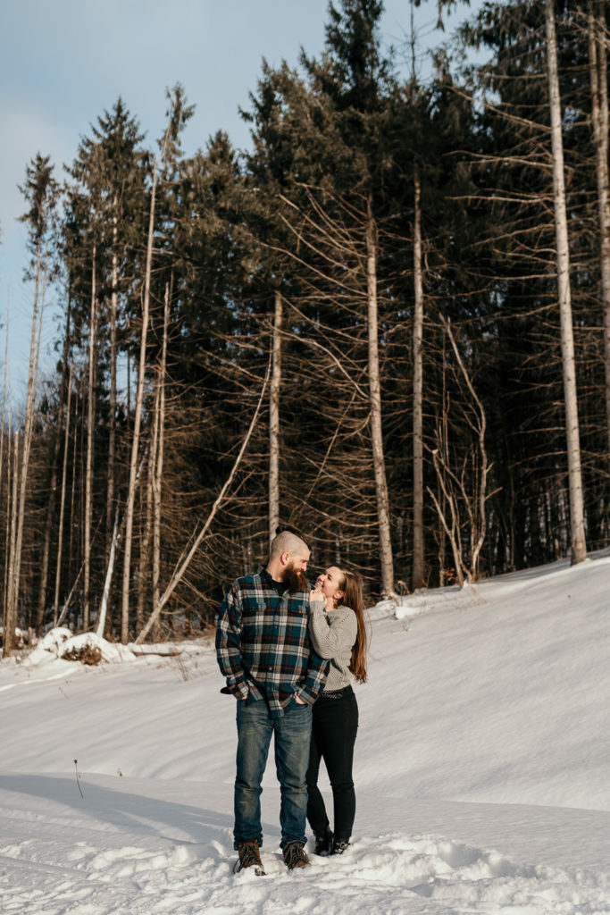 Engagement Photos in Ellicottville, New York 
